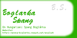boglarka spang business card